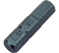 Бита усиленная шестигранная Hex6, 25 мм, 1/4" Licota S3HE102560