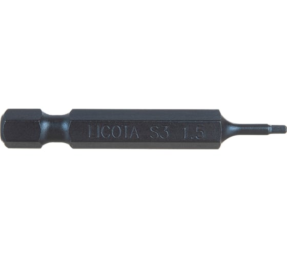 Бита усиленная шестигранная Hex1.5, 50 мм, 1/4" Licota S3HE105015