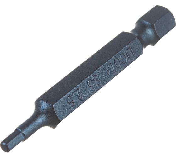 Бита усиленная шестигранная Hex2.5, 50 мм, 1/4" Licota S3HE105025