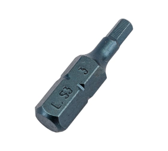 Бита усиленная шестигранная Hex3, 25 мм, 1/4" Licota S3HE102530