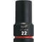 Головка ударная удлиненная ShW 22 мм, 3/4" Milwaukee 4932480381 1