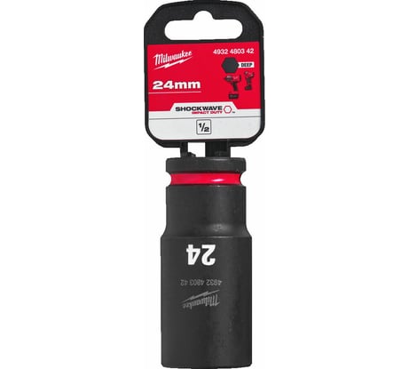 Головка ударная удлиненная ShW 24 мм, 1/2" Milwaukee 4932480342