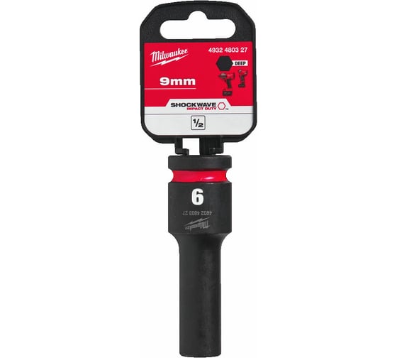 Головка ударная удлиненная ShW 9 мм, 1/2" Milwaukee 4932480327 1