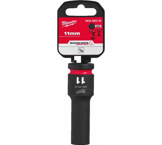 Головка ударная удлиненная ShW 11 мм, 1/2" Milwaukee 4932480329 1