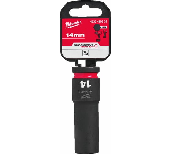 Головка ударная удлиненная ShW 14 мм, 1/2" Milwaukee 4932480332 1