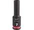 Головка ударная удлиненная ShW 7 мм, 3/8" Milwaukee 4932480281 2