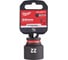 Головка ударная ShW 22 мм, 3/8" Milwaukee 4932480279 1