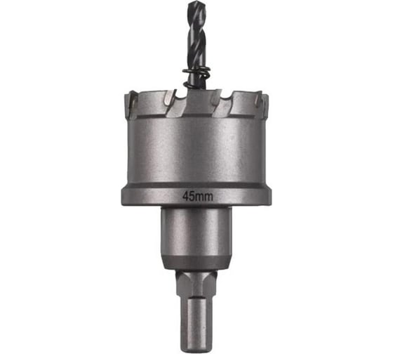 Коронка цельная 45 мм, твердосплавная TCT для стали/нержавеющей стали Milwaukee 4932479047 1