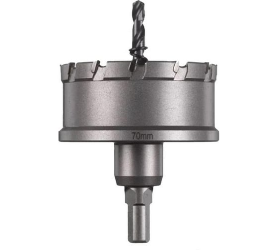 Коронка цельная 70 мм, твердосплавная TCT для стали/нержавеющей стали Milwaukee 4932479053 1