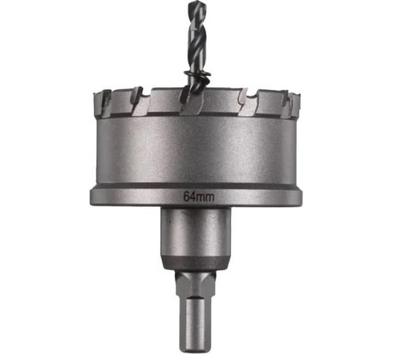 Коронка цельная 64 мм, твердосплавная TCT для стали/нержавеющей стали Milwaukee 4932479052 1