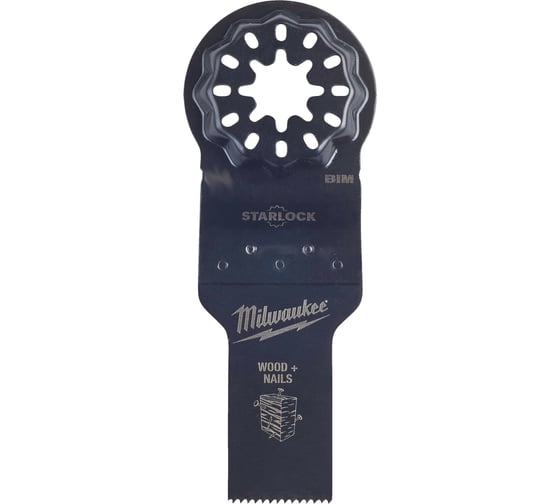 Полотно биметаллическое по древесине с гвоздями упаковка 50 шт, 28 мм Milwaukee 48906531 1