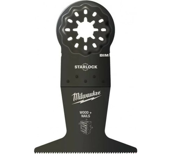 Полотно биметаллическое по древесине с гвоздями упаковка 50 шт, 65 мм Milwaukee 48906527 1