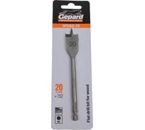 Сверло по дереву перьевое 20x152 мм Gepard GP0415-20