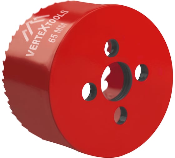 Коронка биметаллическая по металлу 65 мм vertextools 2525-65
