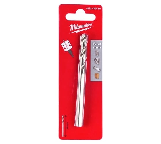 Направляющее сверло HSS-Co 6x89 мм Milwaukee 49567100 1