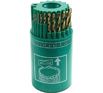 Набор сверл по металлу 1-10 мм, 19 шт, круглая пластиковая коробка S.E.B. 406HP-MT19