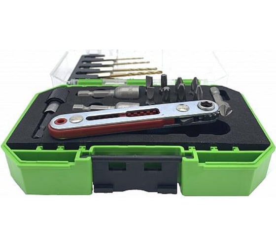 Набор бит, сверл и головок 18 предметов TORGWIN T994026
