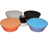 Набор конусных полировальных кругов 55/80 мм, 4 круга+оправка+проставка FITTER FBF-55/80-KIT PROFI