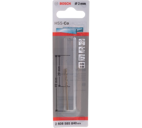 Сверло Standard по металлу (2х29/49 мм; HSS-CO) Bosch 2608585840