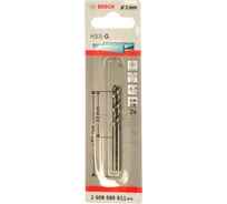 Сверло Standard по металлу 2 шт. (3х33/61 мм; HSS-G) Bosch 2608585911