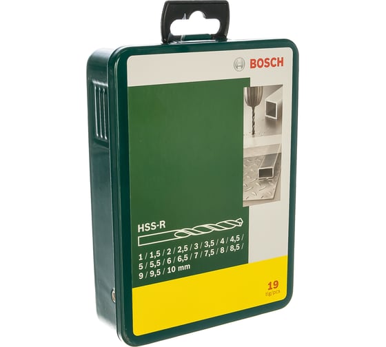Набор сверл 19 шт. 1-10 мм Bosch 2607019435
