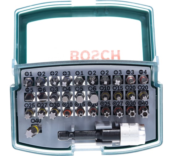 Набор бит COLORED 32 предмета Bosch 2607017063