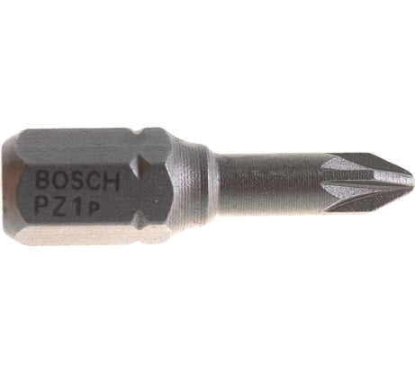 Бита Pz1 3 шт. (25 мм; Extra Hart, хвостовик шестигранный 1/4") Bosch 2607001554