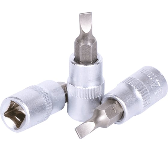 Головка со вставкой шлиц 5.5 мм, 1/4"DR, 38 мм АвтоDело 39197 15566