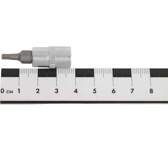 Головка со вставкой шестигранник 3 мм, 1/4"DR, 38 мм АвтоDело 39617 15556