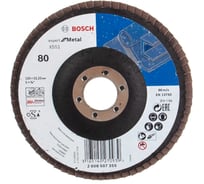 Круг лепестковый Expert for Metal для УШМ (125 мм; К80) Bosch 2608607355