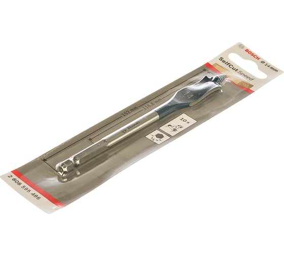 Сверло перовое по дереву (14х152 мм; хвостовик 1/4") Bosch 2608595486