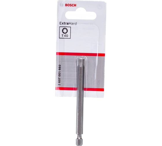 Бита Extra Hart (89 мм; Т40; хвостовик шестигранный 1/4") Bosch 2607001660 1