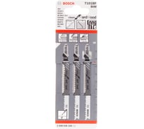 Пилки T101BF для лобзика по дереву 3 шт. (74 мм; BIM) BOSCH 2.608.636.226