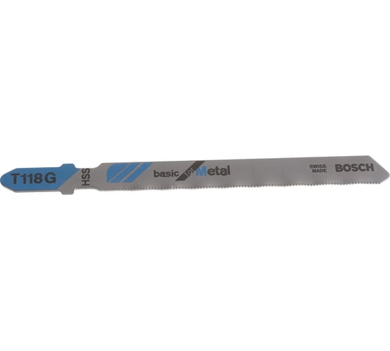 Пилки T118G для лобзика по металлу 3 шт. (67 мм; HSS) BOSCH 2.608.631.674