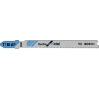 Пилки T118AF для лобзика по металлу 100 шт. (67 мм; BIM) BOSCH 2.608.634.774