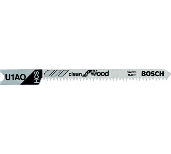 Пилки U1AO для лобзика по дереву 3 шт. (52 мм; HCS) BOSCH 2.608.637.724