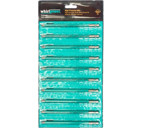 Биты (150 мм; PH 2; 10 шт.) WHIRLPOWER Профи 57573