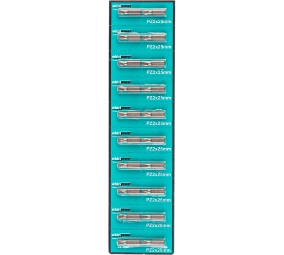 Биты (25 мм; PZ 2; 20 шт.) WHIRLPOWER Профи 57582