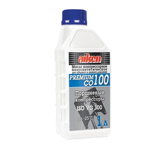 Масло компрессорное для низкого давления (SAE 40; ISO 100; 1.0 л) Premium CO 100 AIKEN 680103001