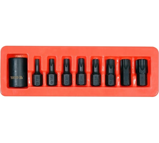Набор ударных бит TORX 9 предметов, 1/2" YATO YT-10664 1
