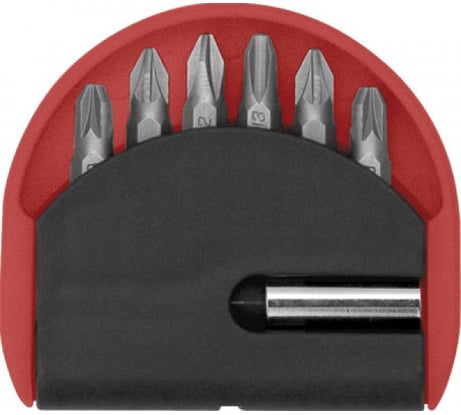 Набор бит (25 мм; PH/PZ; 6 шт.) + адаптер (50 мм) FIT 57671