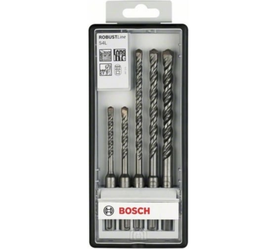Набор буров Robust Line 5 шт. (100х160 мм; SDS+; S4L) Bosch 2607019928 1
