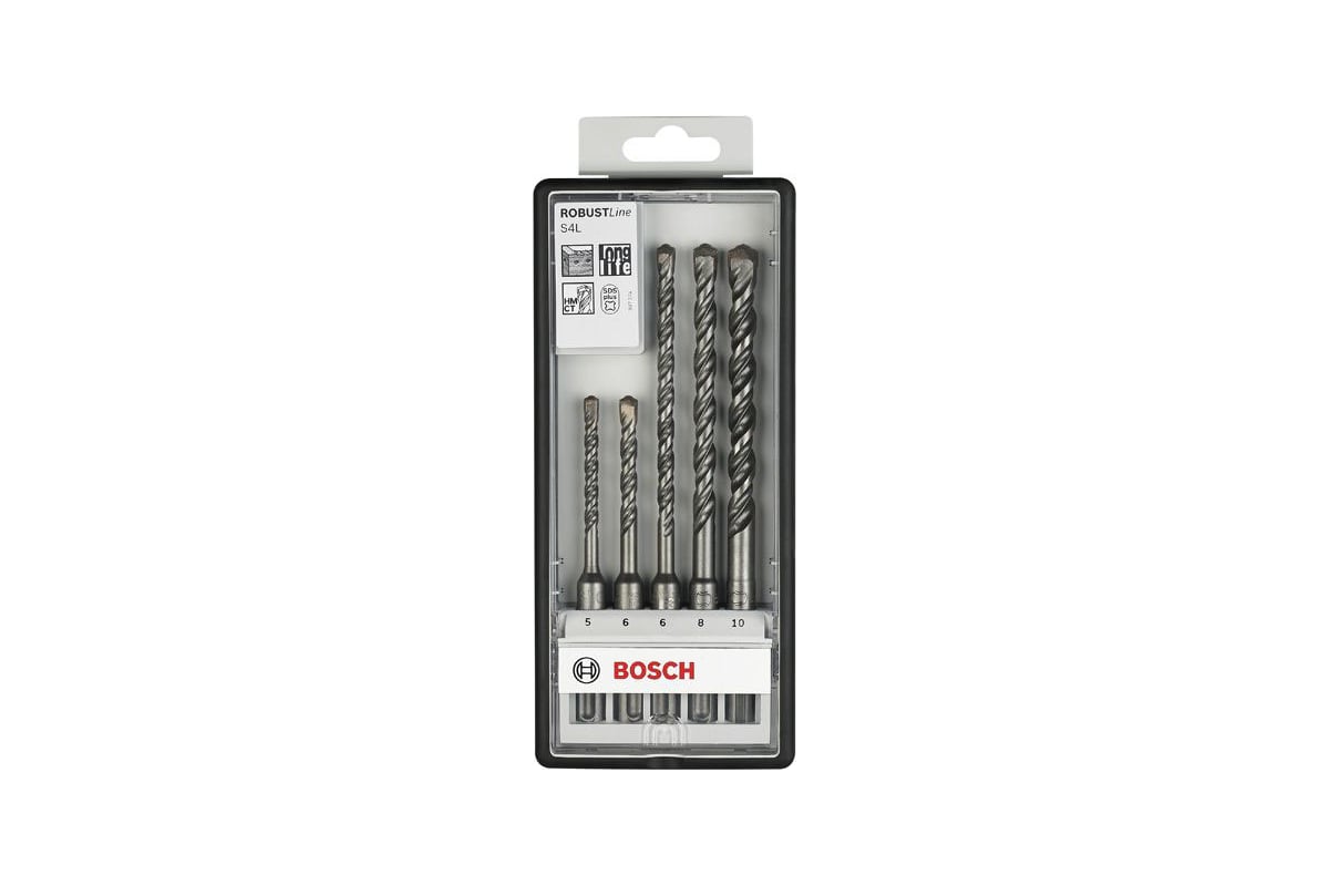  буров Robust Line 5 шт. (SDS+; S4L) Bosch 2607019927 - выгодная .