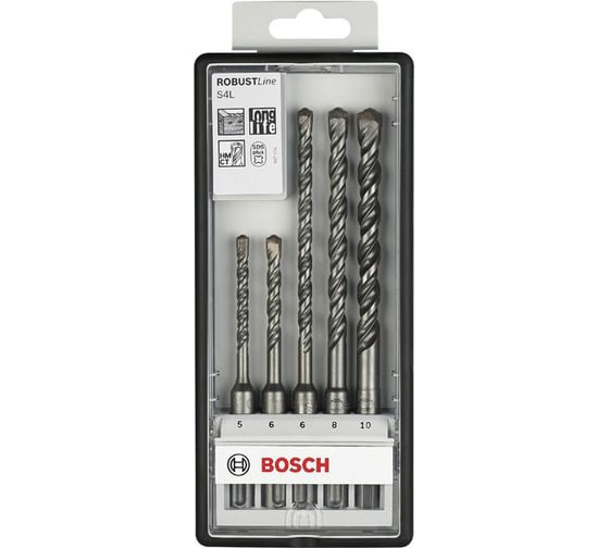 Набор буров Robust Line 5 шт. (SDS+; S4L) Bosch 2607019927