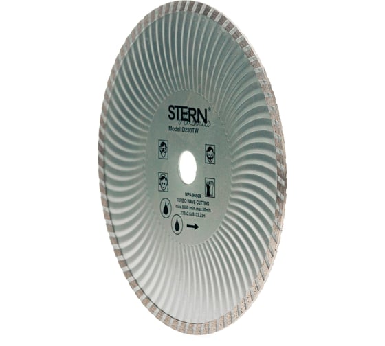 Диск алмазный турбо-волна Stern TGS 230x22.2 мм TORGWIN S46211