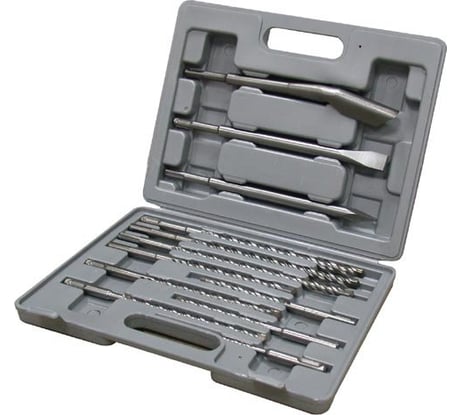 Набор буров и пик SDS-plus 12 предметов (9 буров, 2 зубила, 1 пика) Энкор 10999