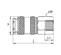 Переходник для компрессоров (3/8"; рапид) 112 A/2 459/8,9 F3/8" GAV 10026