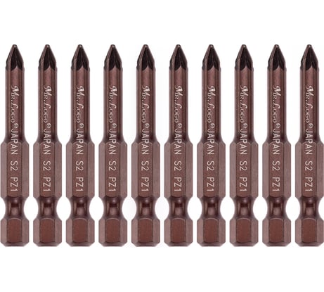 Бита PZ1, 50 мм, сталь - S2, 10 шт Mr. Logo A050PZ1-10