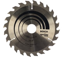 Диск пильный по дереву OPTILINE (184х30 мм; 24T) для ручных циркулярных пил Bosch 2608640610