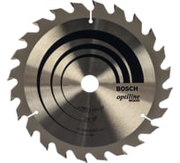 Диск пильный по дереву OPTILINE (190х20 мм; 24T) для ручных циркулярных пил Bosch 2608640612